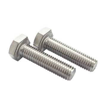 奧峰 DIN933全牙外六角螺栓，M6-1.0X10，不銹鋼316，強度A4-70